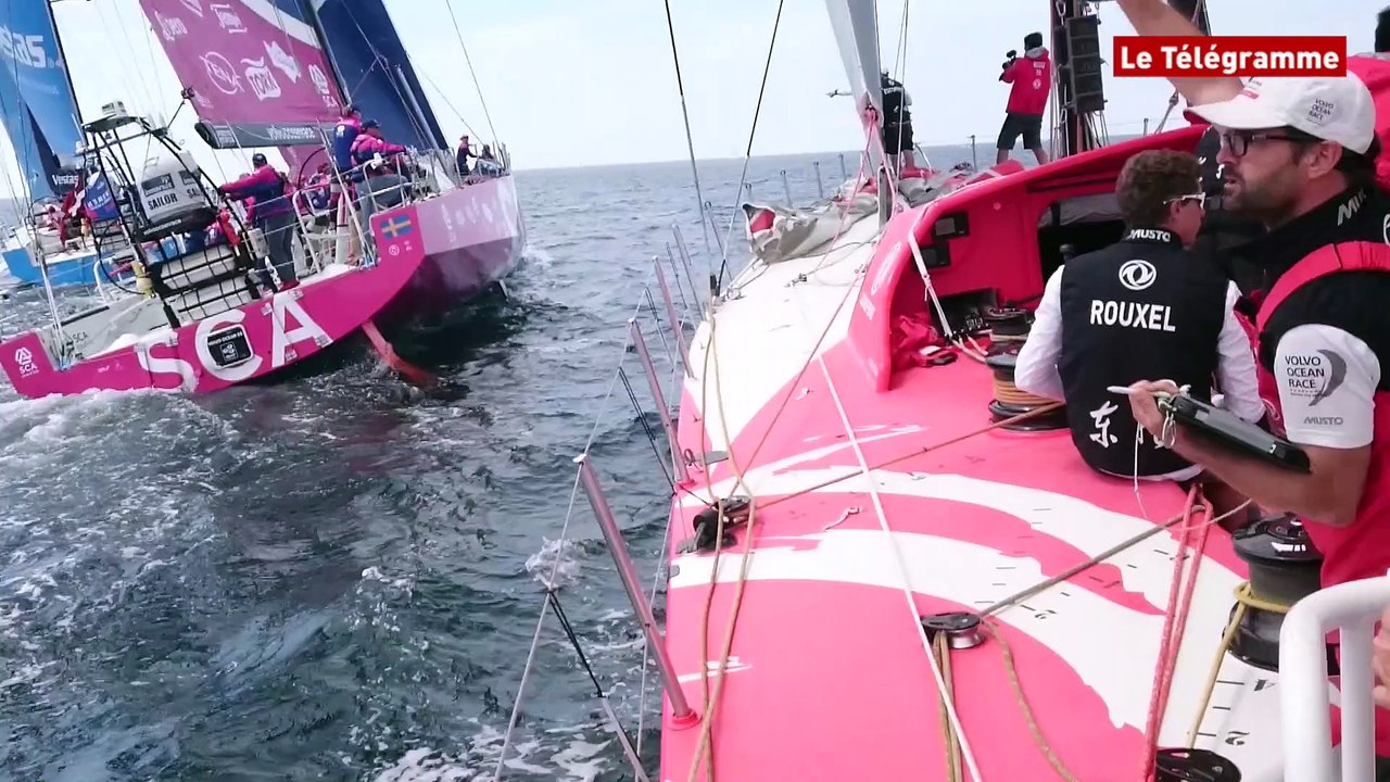 Voile. Volvo Ocean Race : la régate In-Port à bord de Dongfeng