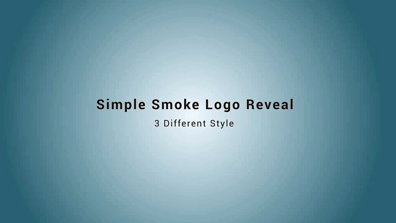 After Effects Project Files - Simple Smoke Logo Reveal - VideoHive 9303865