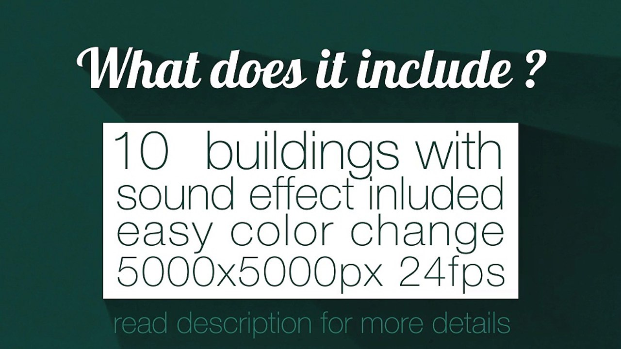 After Effects Project Files - Animated Buildings Bundle - VideoHive 9020108
