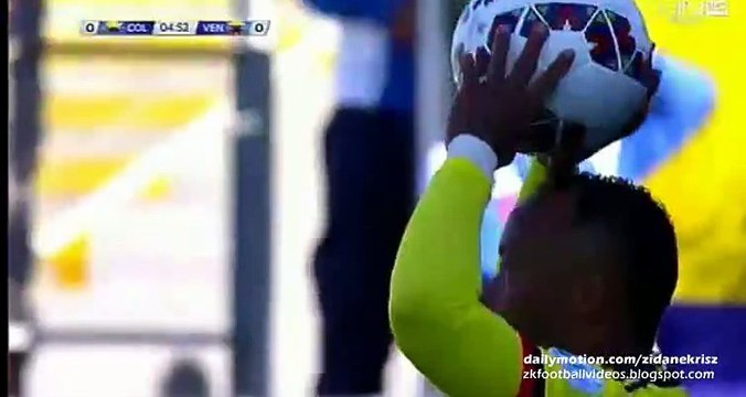 James Rodriguez Shot - Colombia vs Venezuela - Copa América 14.06.2015