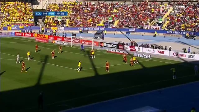 James Rodríguez 1st chance - Colombia v. Venezuela 14.06.2015