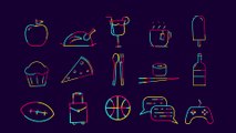 After Effects Project Files - 61 Stroke Colored Icons - VideoHive 9136391