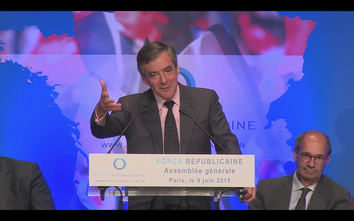 Discours intégral de François Fillon lors de l'Assemblée Générale de Force Républicaine