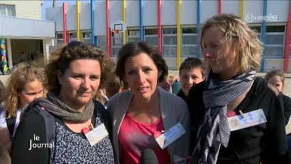 Bournezeau : Manifestation à l'école de la Courte-Échelle