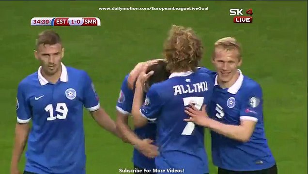 VIDEO Estonia 2 - 0 San Marino [Euro Qualifiers] Highlights