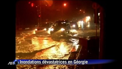 Inondations en Géorgie: les secours poursuivent leurs efforts