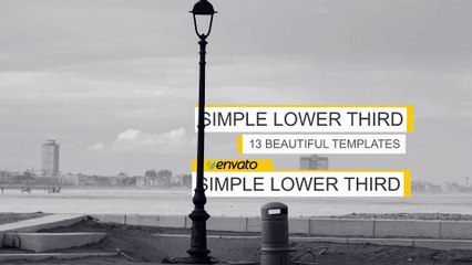 After Effects Project Files - Simple Lower Thirds - VideoHive 8740270