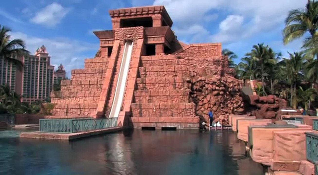 Mayan Temple at Atlantis, Paradise Island in Nassau, Bahamas