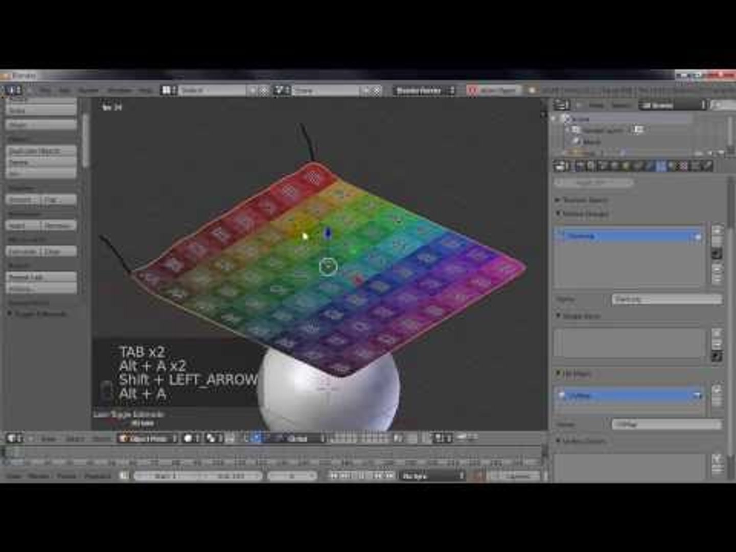 ⁣Tutorial Blender: Cloth Simulation