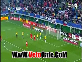 "كويفا"يتقدم بالهدف الاول بيرو فى مرمى البرازيل