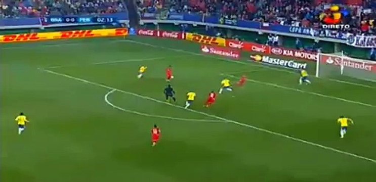 0-1 Christian Cueva Goal Brazil vs Peru Copa America 14.06.2015
