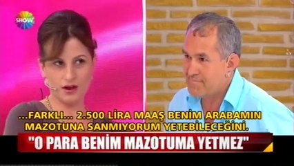 2500 lira benim mazot parama yetmez! Canlı yayında şok!