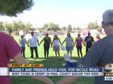 Friends and family hold vigil for Nicole Rivas