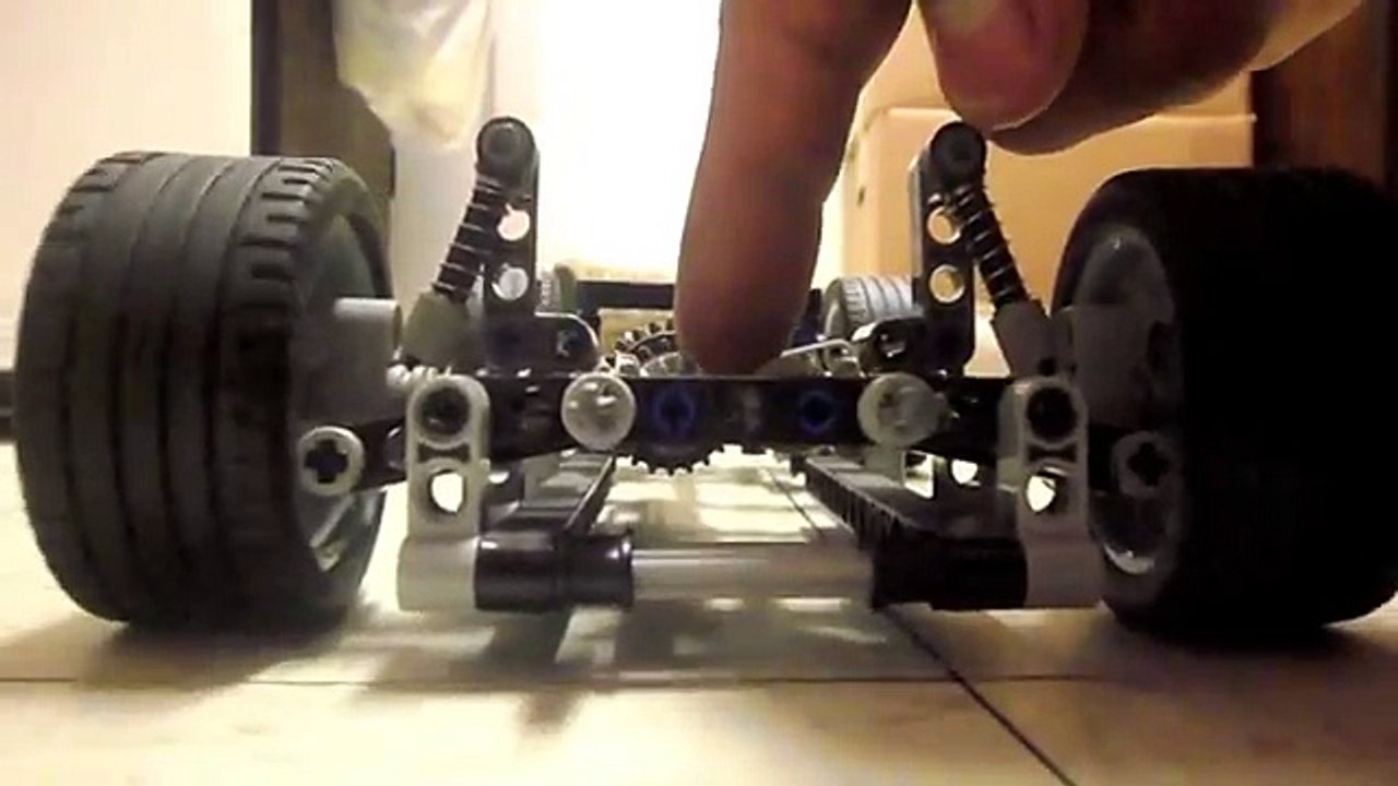 Lego Technic Rear Suspension and AWD With Front Steering