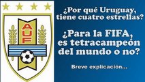 QUE ENVIDIA..! ¿Por qué URUGUAY tiene 4 estrellas en su escudo y camiseta?. GLORIOSA CELESTE