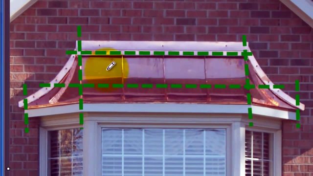 A curved copper roof, in Revit