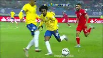 Neymar humilha jogador Peruano com dois lençóis seguidos - Brasil 2x1 Peru - Copa América Chile 2015