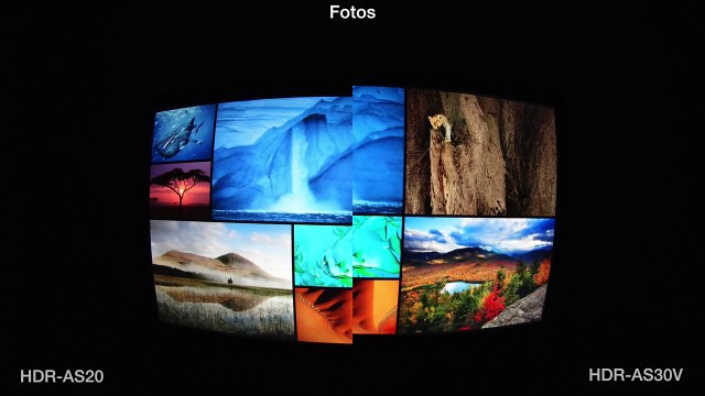 SONY action cam HDR-AS20 VS HDR-AS30V test