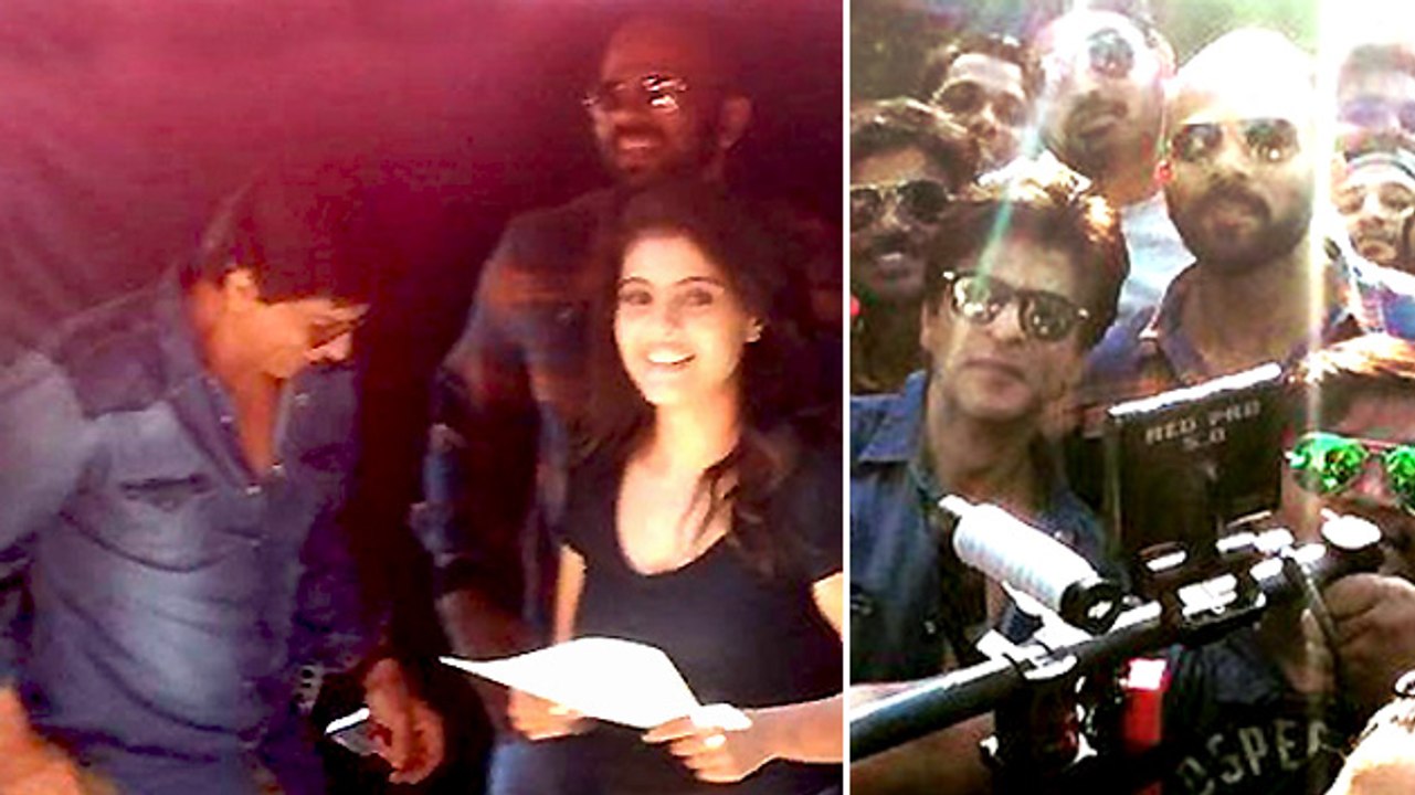 Shahrukh & Kajol Together On Sets Of 'Dilwale'