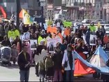 Brüksel'de kadınlar şiddete karşı yürüdü