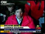 Ministro Golborne Comunica Suspención de Faenas de Rescate a Mineros ( CNN Chile - 07/08/2010)