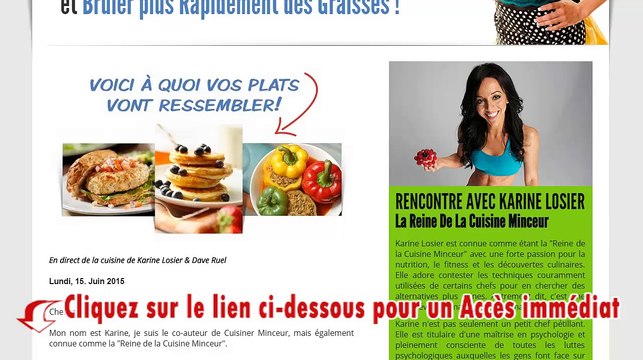 Télécharger Cuisiner Minceur pdf livre avis gratuit Karine Losier Dave Ruel