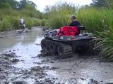 Argo 650 Hd with Adair swimming tracks in the swamp area of River ATV park