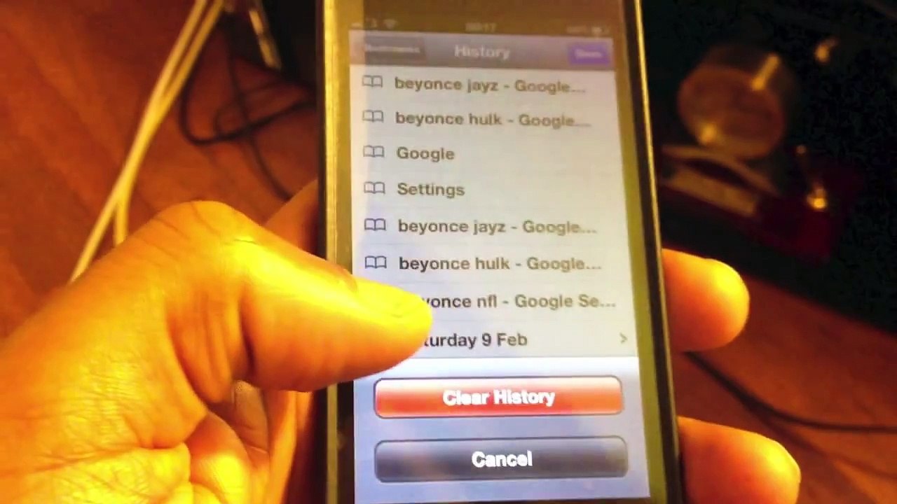 How to delete iPhone 5 browser history + Clear Google search history