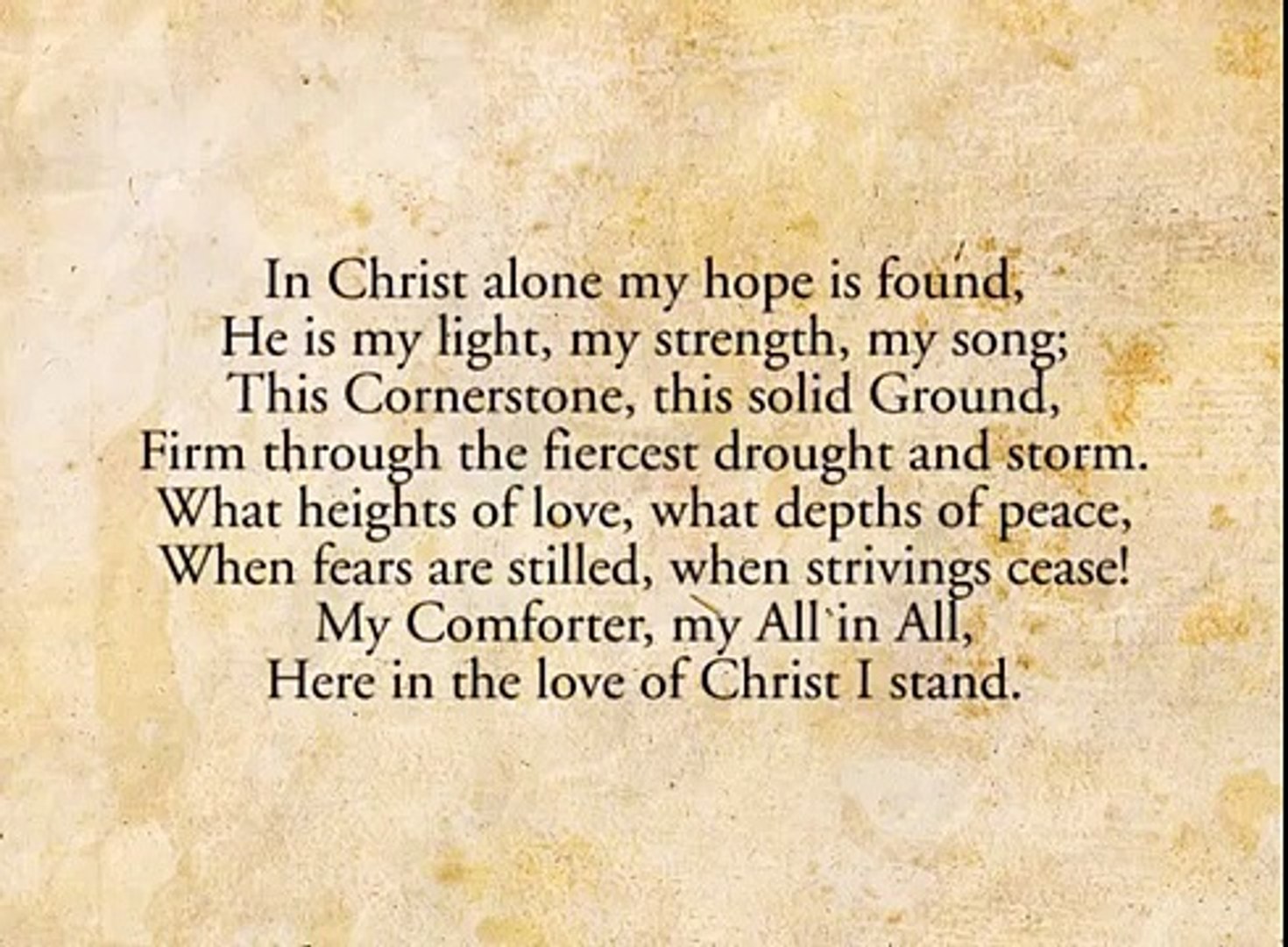 In Christ Alone New Irish Hymns Video Dailymotion