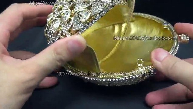 Luxury Ladies Crystal Evening Clutch Rhinestone Party Purse
