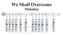 Melodica - We Shall Overcome (Sheet music - Guitar chords)