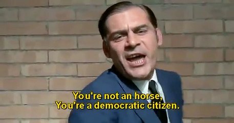 Investigation of a citizen above suspicion - 1970 - scene: "YOU'RE NOT AN HORSE!"