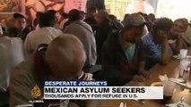 Mexican asylum seekers seek refuge in US
