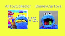 DisneyCarToys Vs  AllToyCollector Play Doh Competition Breakfast Foods Play Doh Fruit Loops Pancakes