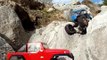 Red vs Blue, jeep Wrangler vs jeep CJ axial AX10 scale rock crawlers