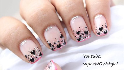 Dreamy Hearts ~~ NO Tools! ♦ Toothpick Nail Designs For Beginners