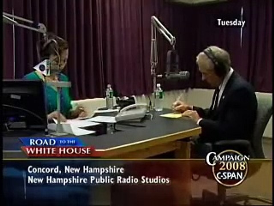 Ron Paul on NH public radio pt  5