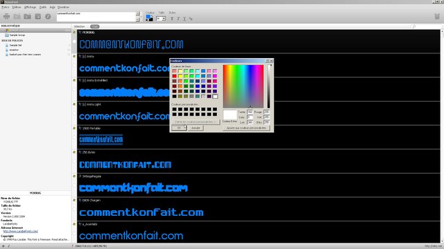 utiliser nexusFont pour gérer ses polices