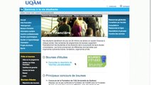 Visite guidée - Répertoire institutionnel des bourses d'études de l'UQAM