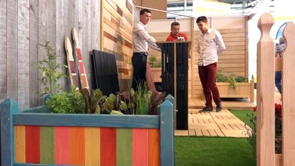 Quoi de neuf au Salon M&T ? Des bardages en châtaignier coloré