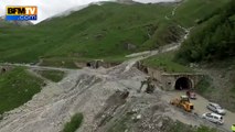 Coulée de boue impressionnante dans les Hautes-Alpes