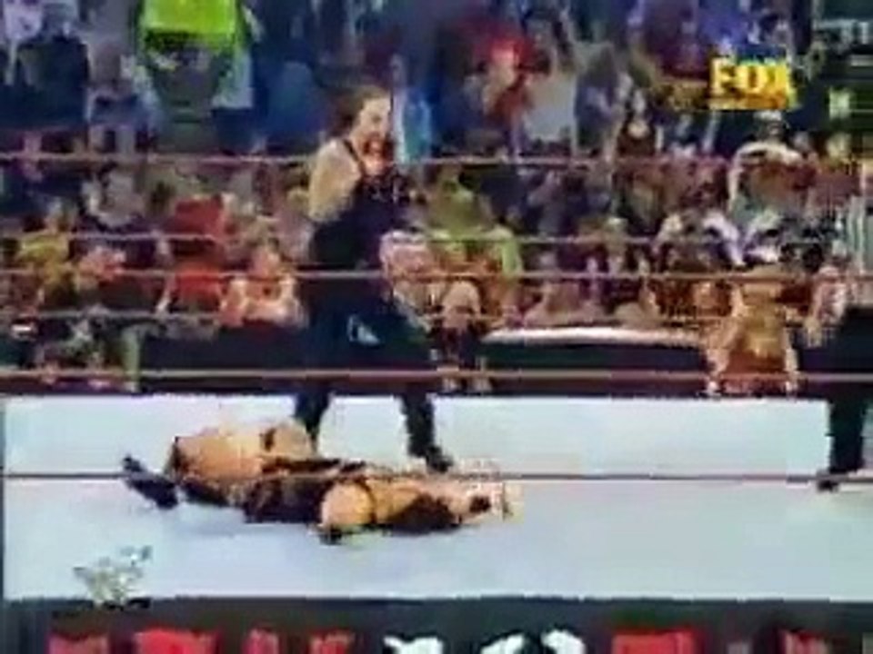 WWE Raw The Undertaker (w- Sara) & DDP brawl