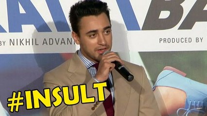 Imran Khan INSULTED By A Reporter @ Katti Batti Trailer Launch