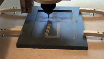 Blackfoot DIY CNC router engraving a Celtic cross