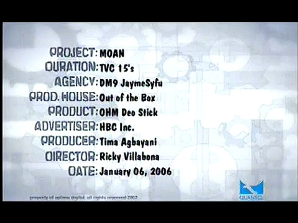 OHM "Moan" TVC