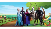 Finger Family Frozen Songs Disney Princess Elsa Cartoon for Children Kinder Surprise Eggs