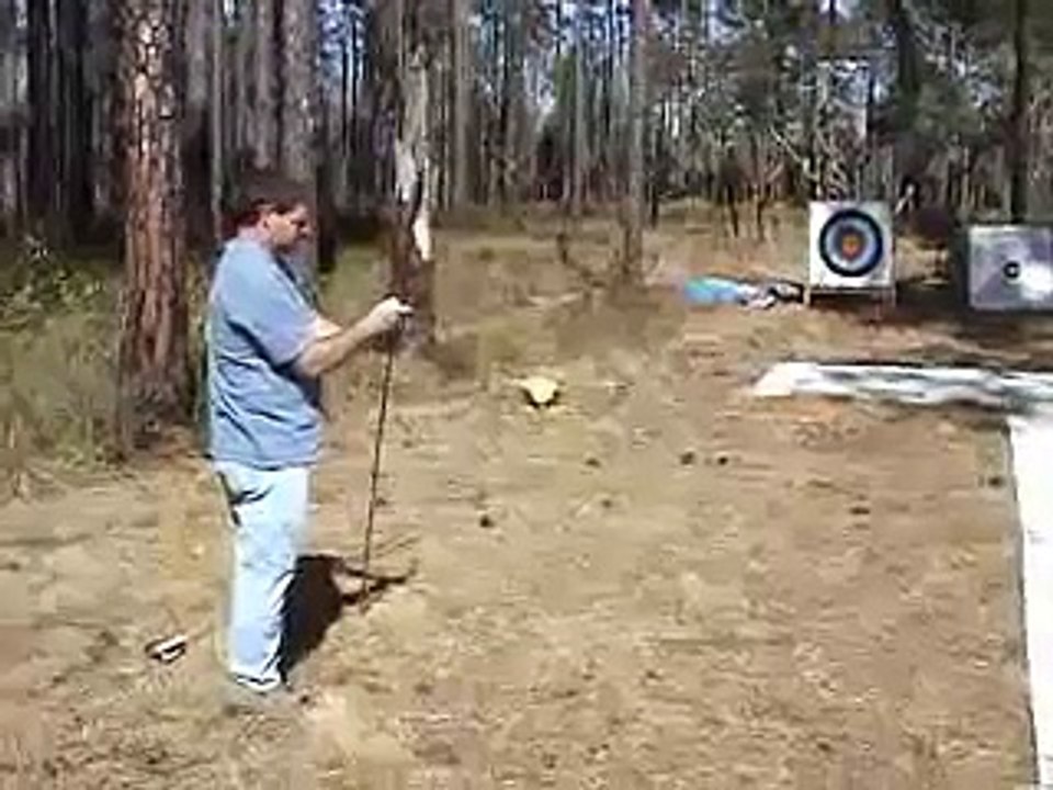 Atlatl throwing Ochlockonee Knap in 2008