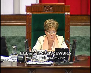 Poseł Elżbieta Rafalska - Wystąpienie z dnia 11 czerwca 2015 roku.