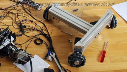 Humanoid robot A1: mobile base with omnidirectional wheels