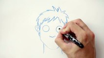 Desenhar expressões faciais: alegria